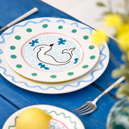Salad/Dessert plate 22 cm, SUMMER BLISS, Mermaid