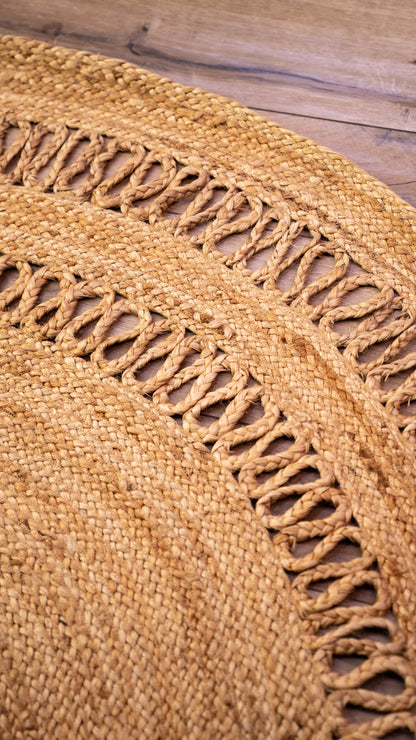 Alfombra Georgia Natural Redonda 1,8m