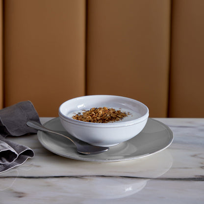 6 Platos Ensalada/Postre Friso Gris 22 cm