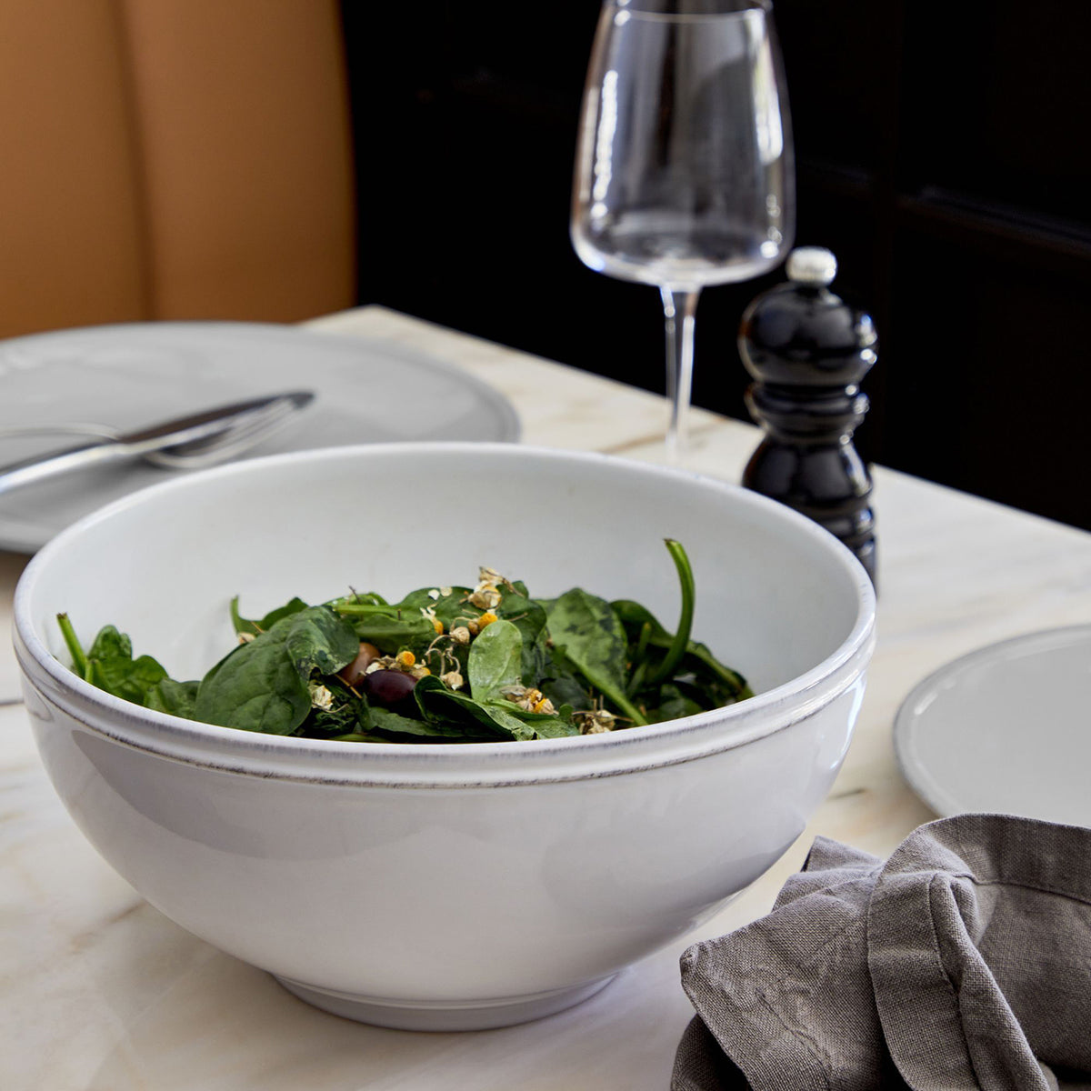 Bowl de Servir Friso 21 cm Blanco