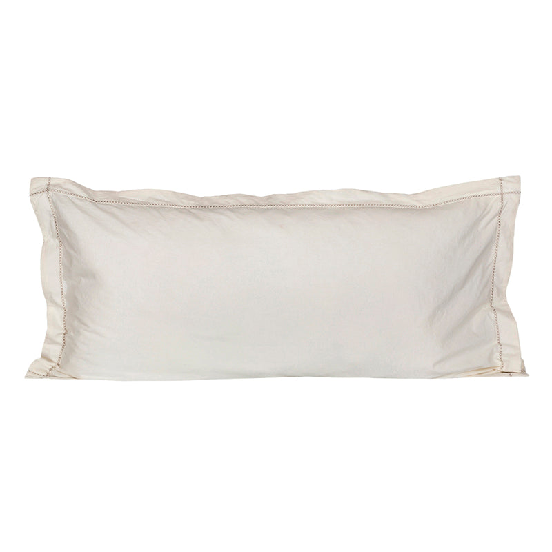 Funda Cojín Percal Tanger Broken White 55x110 cm