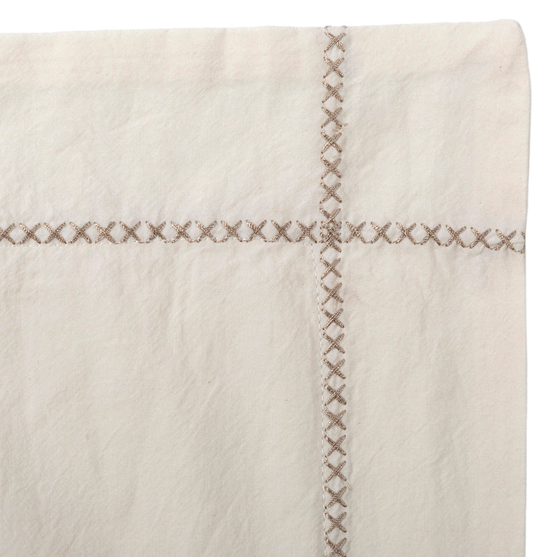 Funda Cojín Percal Tanger Broken White 55x110 cm