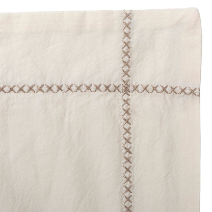 Funda Cojín Percal Tanger Broken White 55x110 cm