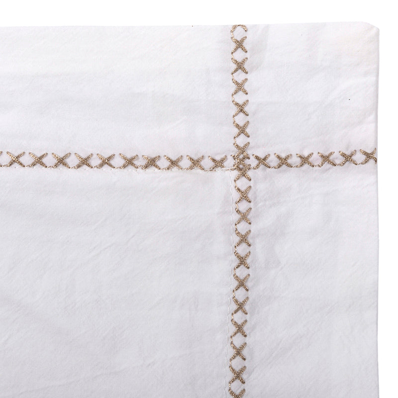Funda Cojín Percal Tanger White 55x110 cm