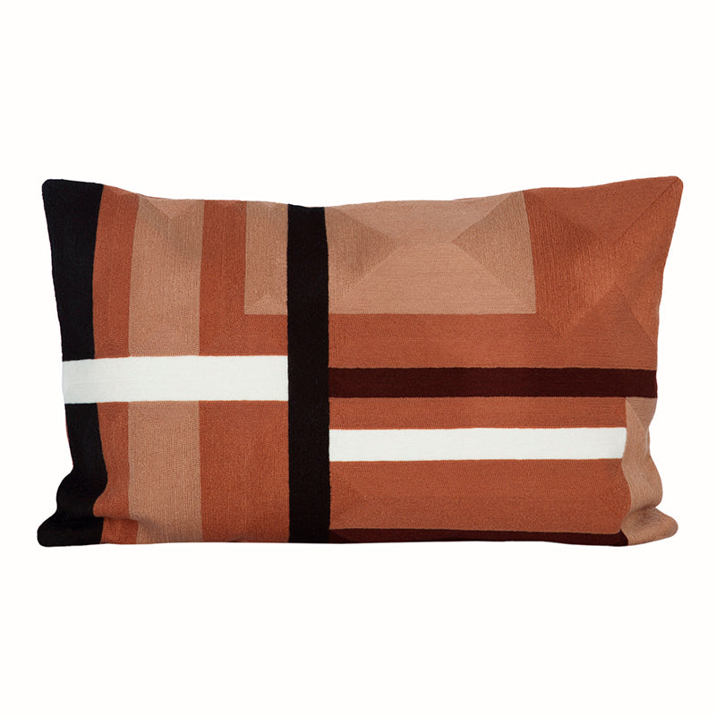 Funda Cojin Bordado Arizona Mocaccino 40x60 cm