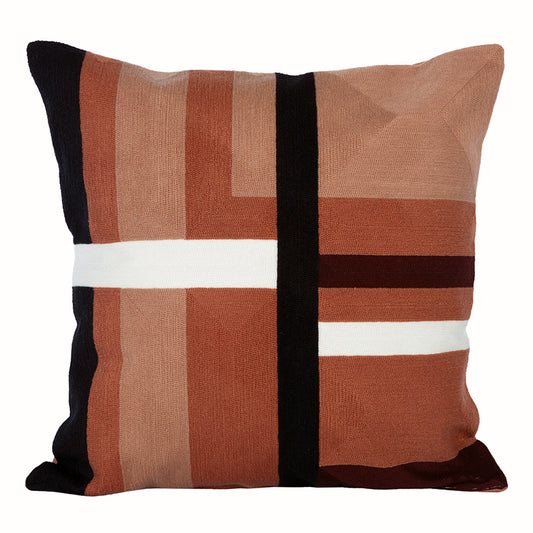 Funda Cojin Bordado Arizona Mocaccino 45x45 cm