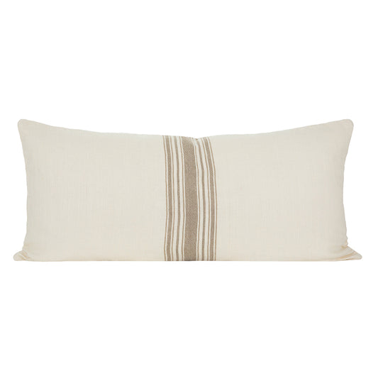 Funda Cojín Lino Amiens Marfil/Natural 55x110 cm