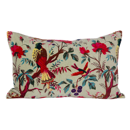 Funda Cojin Velvet Birdy Celadon 40x60 cm