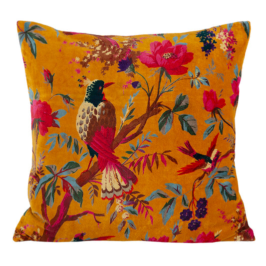 Funda Cojin Velvet Birdy Chamois 45x45 cm