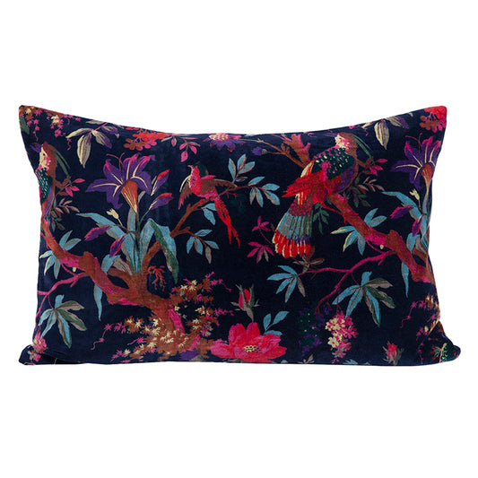 Funda Cojin Velvet Birdy Encre 40x60 cm