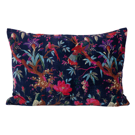 Funda Cojín Velvet Birdy Encre 50x70 cm