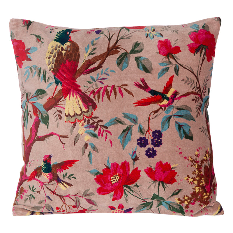 Funda Cojin Velvet Birdy Petale 45x45 cm