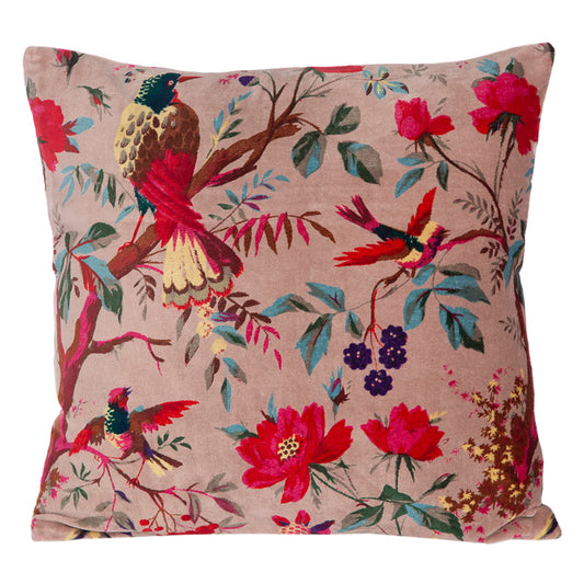 Funda Cojin Velvet Birdy Petale 45x45 cm