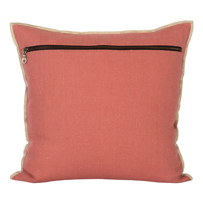 Funda Cojín Lino Chennai Chennai Bois de Rose 45x45 cm