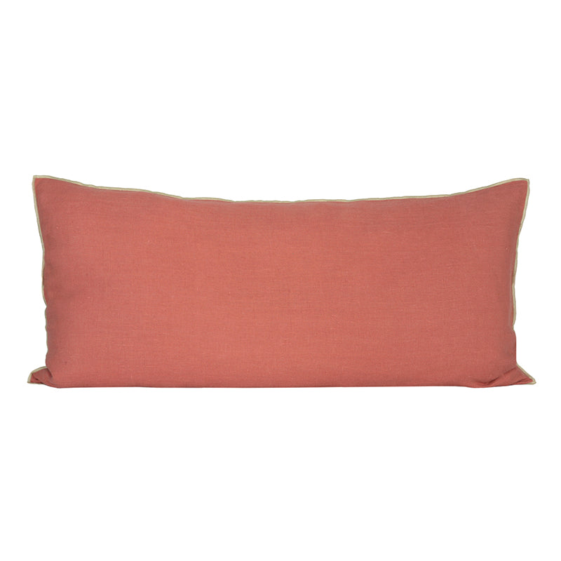 Funda Cojín Lino Chennai Bois de Rose 55x110 cm