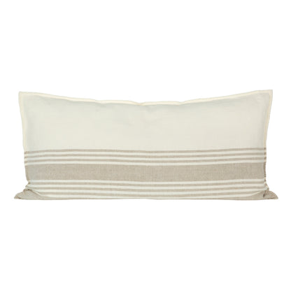 Funda Cojín Lino Cergy Marfil/Natural 55x110 cm