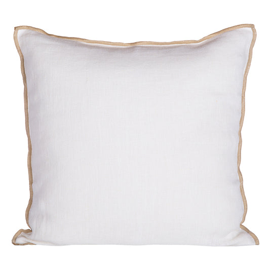 Funda Lino Chennai Blanc 45x45 cm