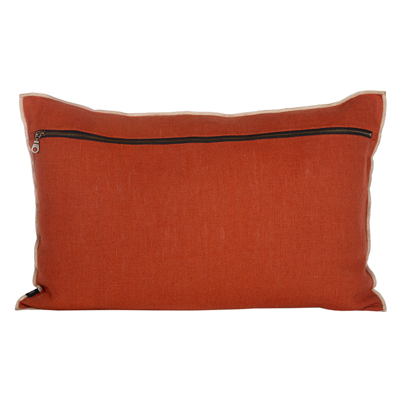 Funda Lino Chennai Brick 40x60 cm
