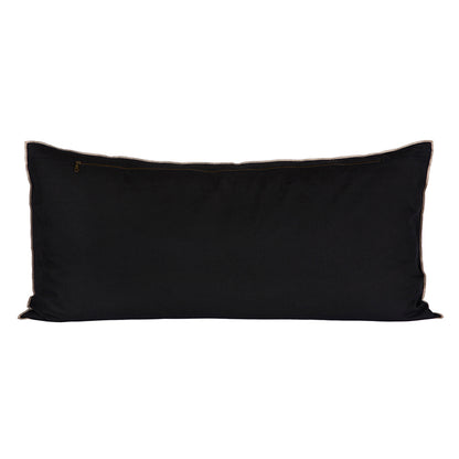 Funda Cojín Lino Chennai Noir 55x110 cm