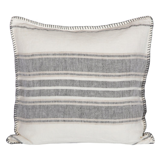 Funda Cojín Córcega Marfil/Natural/Negro 45x45 cm