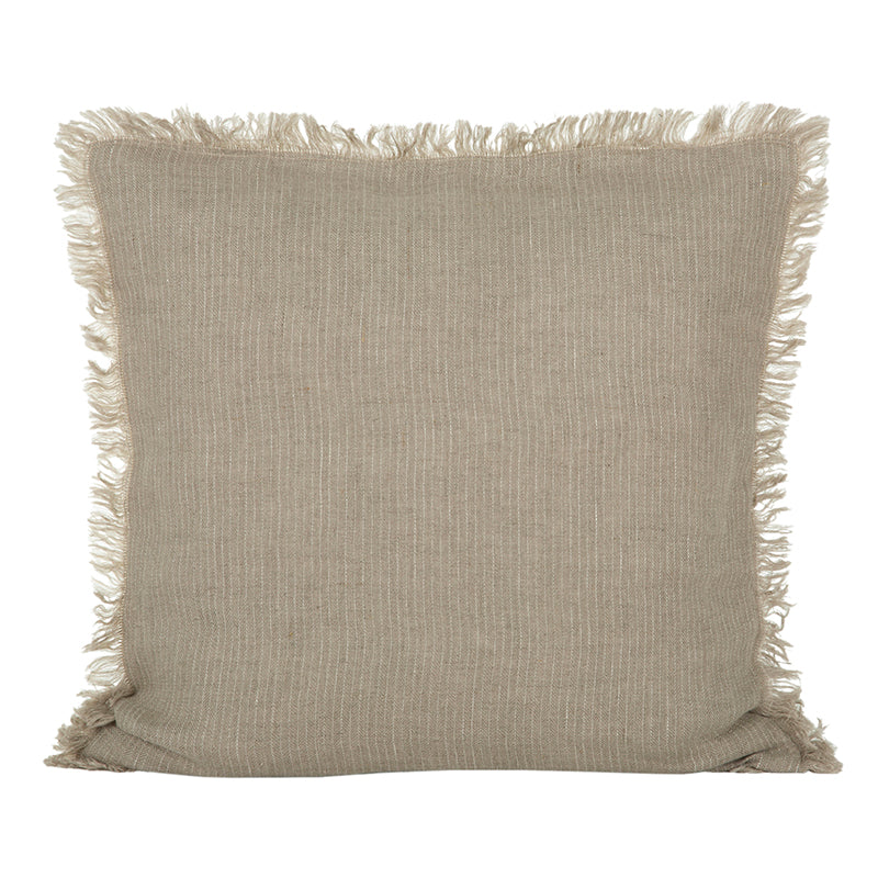 Funda Cojín Lino Dijon Natural/Marfil 45x45 cm