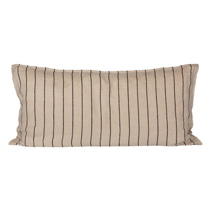 Funda Cojín Le Mans Natural/Negro 55x110 cm