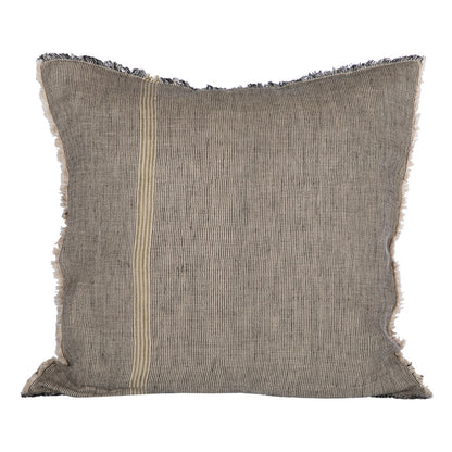 Funda Cojín Lyon Natural/Negro 45x45 cm