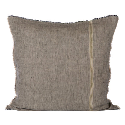 Funda Cojín Lyon Natural/Negro 65x65 cm