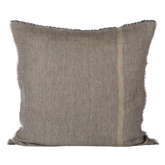 Funda Cojín Lyon Natural/Negro 65x65 cm