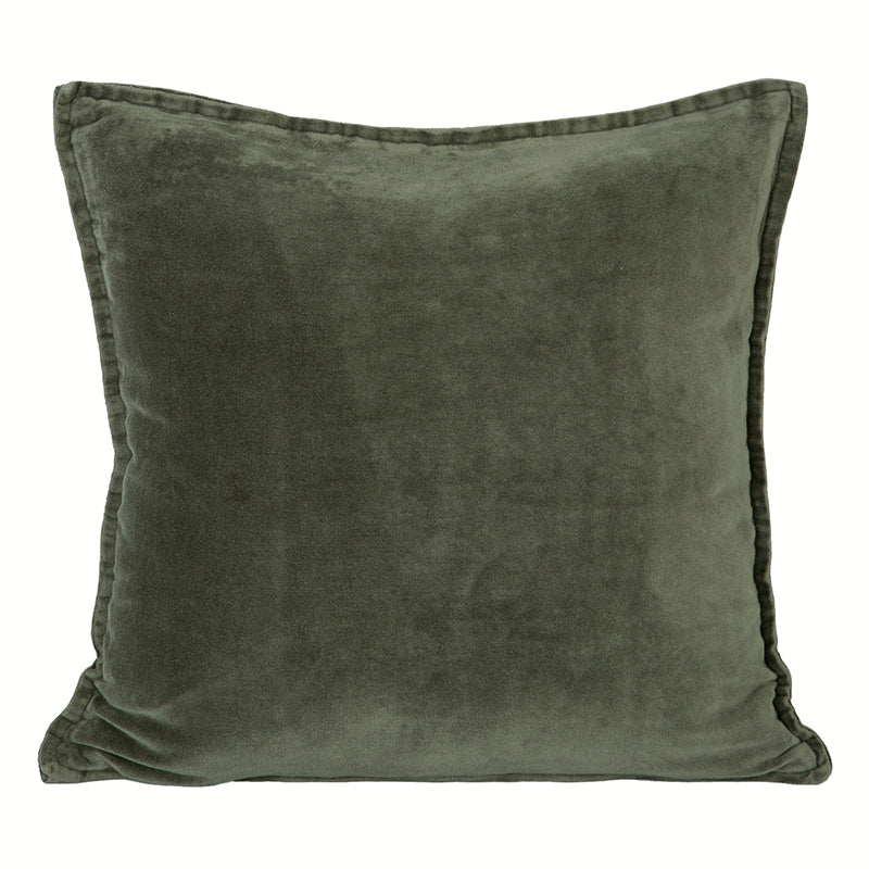 Funda Cojín Velvet Manhattan Kaki 45x45 cm