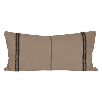 Funda Cojín Metz Natural/Negro 55x110 cm