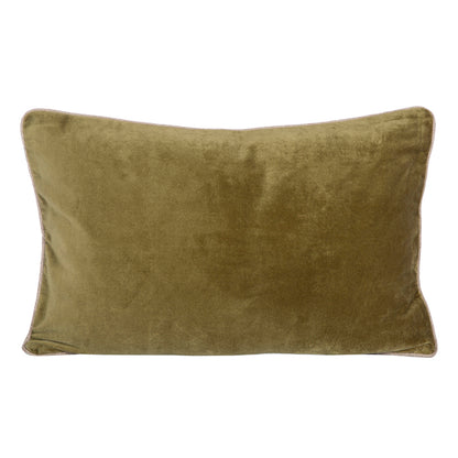 Funda Cojín Velvet New Delhi Olive 40x60 cm