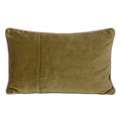 Funda Cojín Velvet New Delhi Olive 40x60 cm