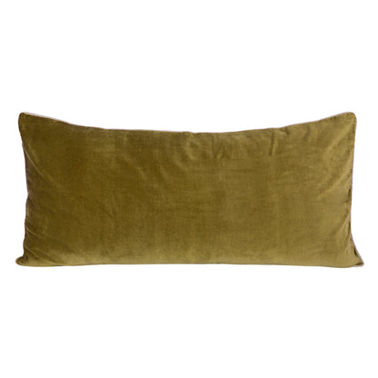 Funda Cojín Velvet New Delhi Olive 55x110 cm
