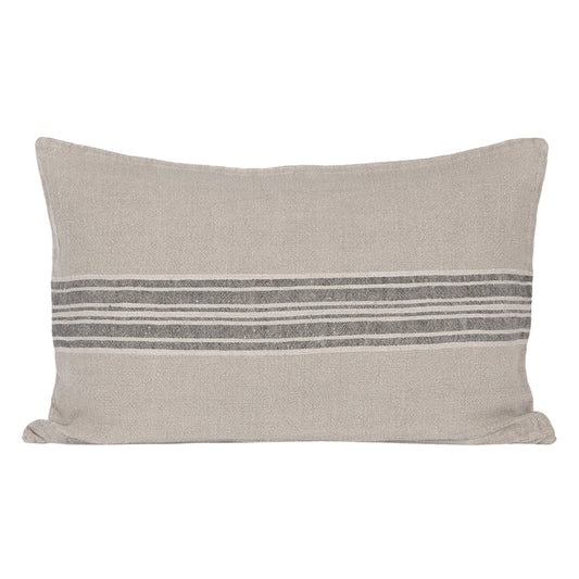 Funda Cojín Orleans Natural/Negro/Marfil 40x60 cm