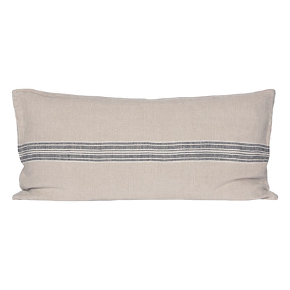 Funda Cojín Orleans Natural/Negro/Marfil 55x110 cm