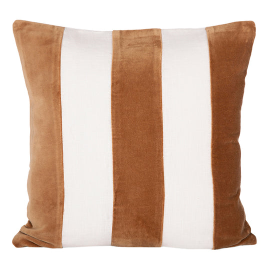 Funda Cojín Lino Velvet Perth Tabac 45x45 cm