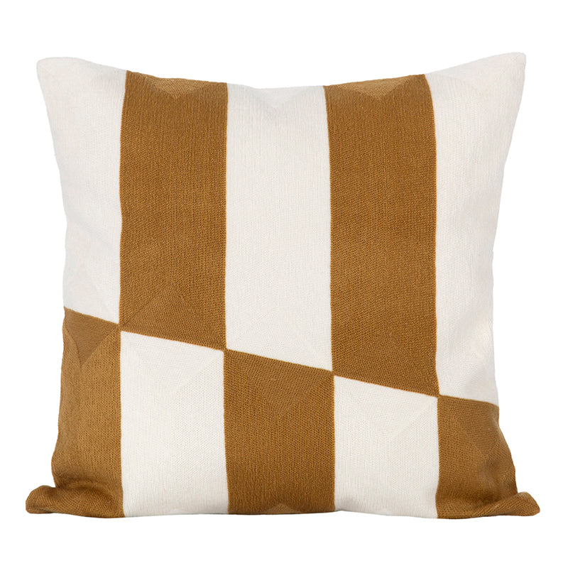 Funda Cojín Algodón Bordado Sidney Gold 45x45 cm
