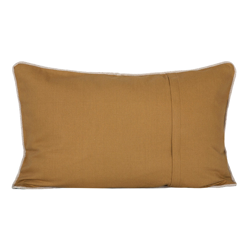 Funda Cojín Lino Estampado Sienne Gold 40x60 cm