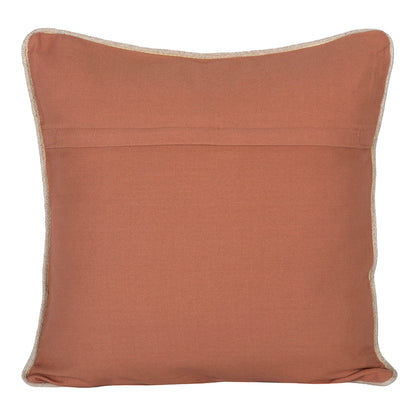 Funda Cojin Lino Estampado Sienne Mocaccino 45x45 cm