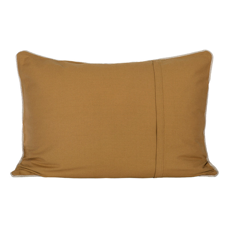Funda Cojín Lino Estampado Sienne Gold 50x70 cm
