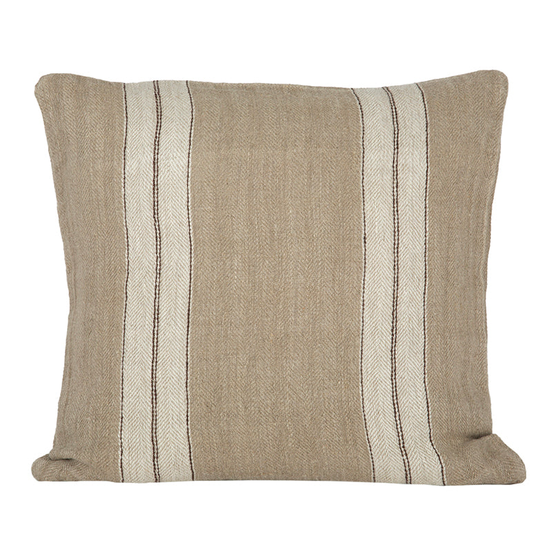 Funda Cojín Lino Sarthe Natural/Marfil 50x50 cm
