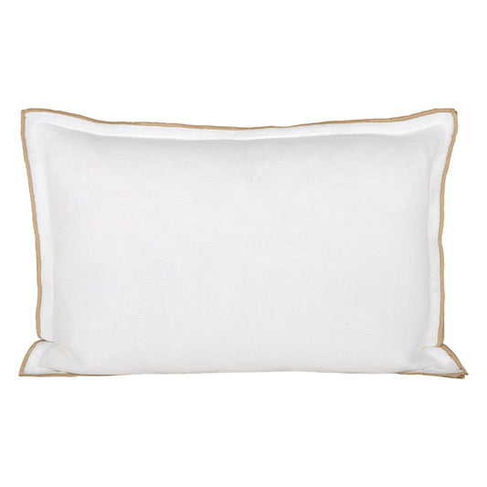 Funda Cojín Lino Seoni Blanc 40x60 cm