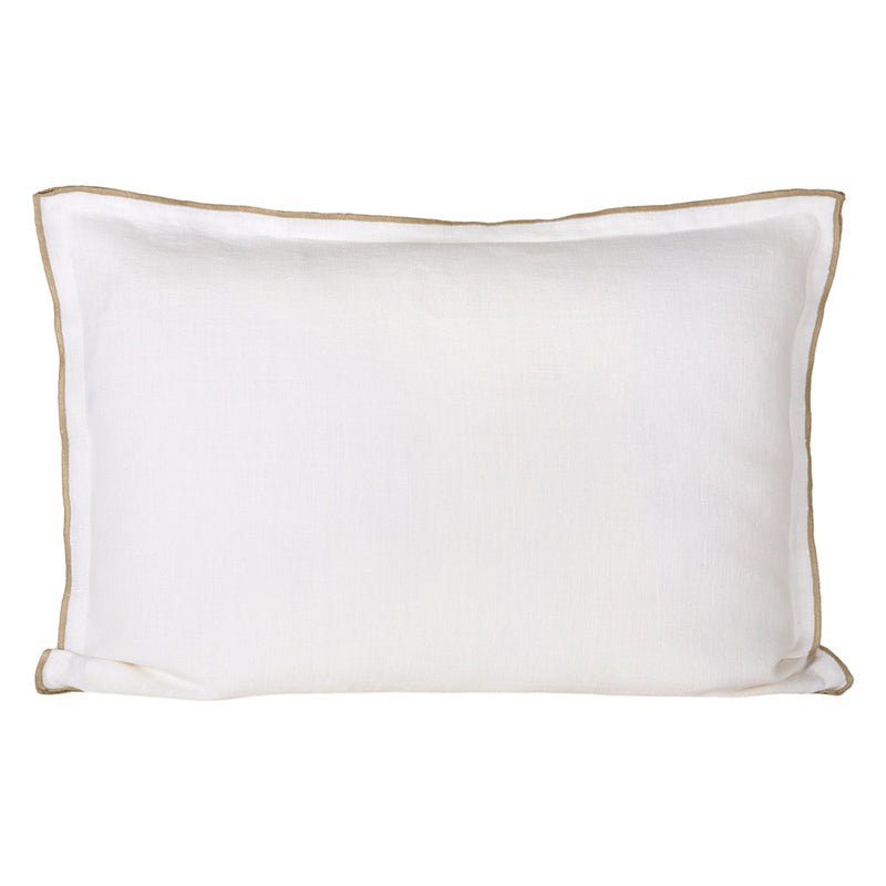 Funda Cojín Lino Seoni Blanc 50x70 cm