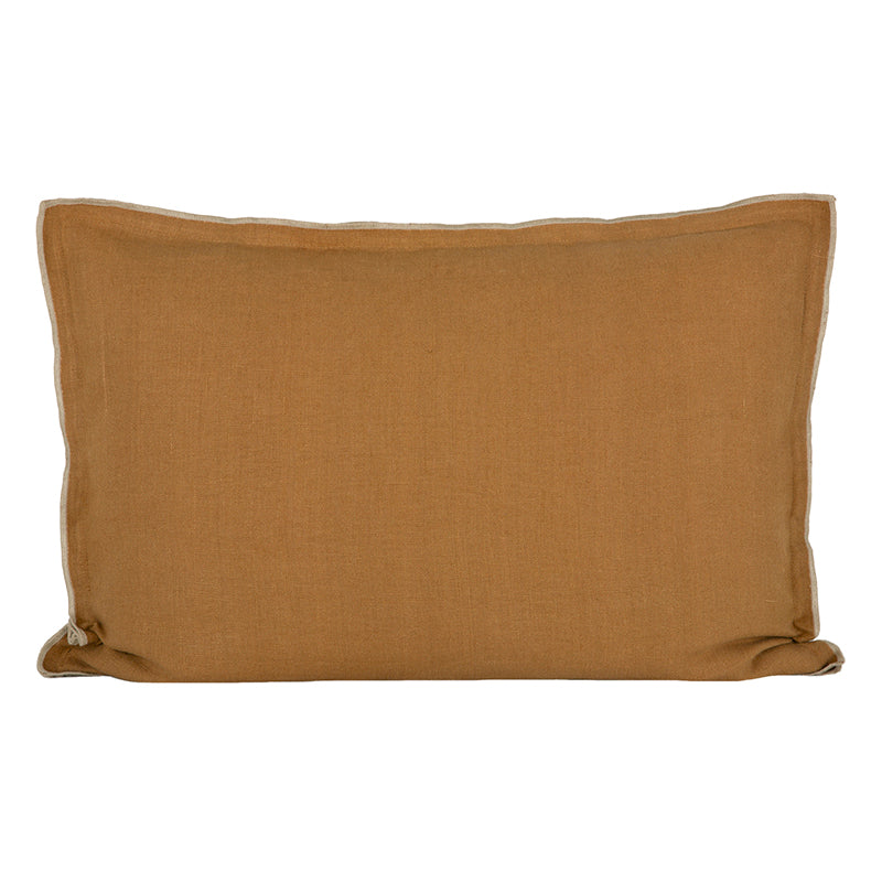Funda Cojín Lino Seoni Tabac 50x70 cm