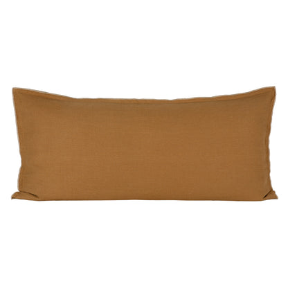 Funda Cojín Lino Seoni Tabac 55x110 cm