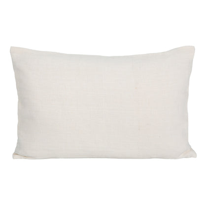 Funda Cojín Lino Bordado Skagen Blanc 40x60 cm