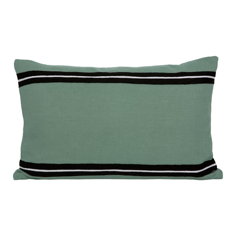 Funda Cojín Lino Bordado Skagen Celadon 40x60 cm