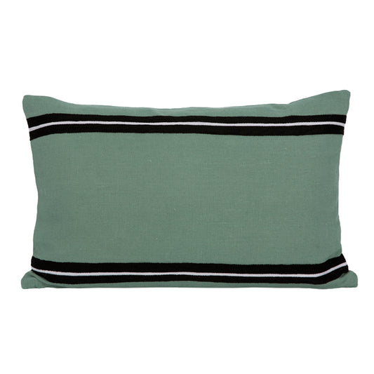 Funda Cojín Lino Bordado Skagen Celadon 40x60 cm