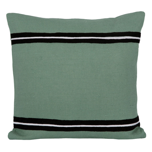 Funda Cojín Lino Bordado Skagen Celadon 45x45 cm
